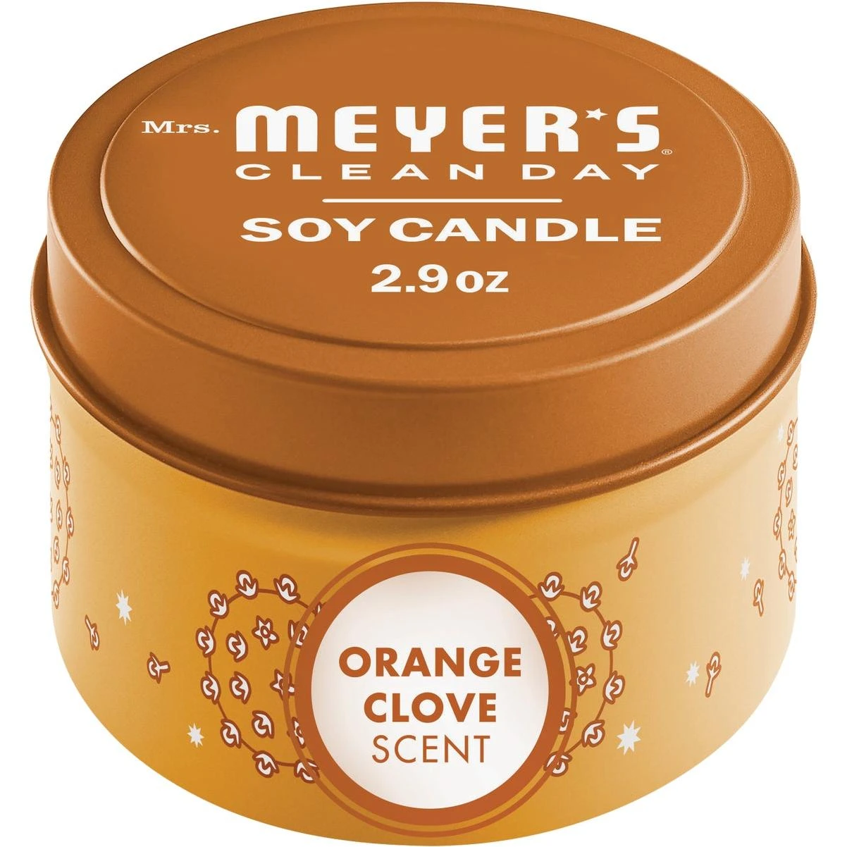 Mrs. Meyer's Clean Day 2.9 Oz. Orange Clove Small Tin Soy Candle
