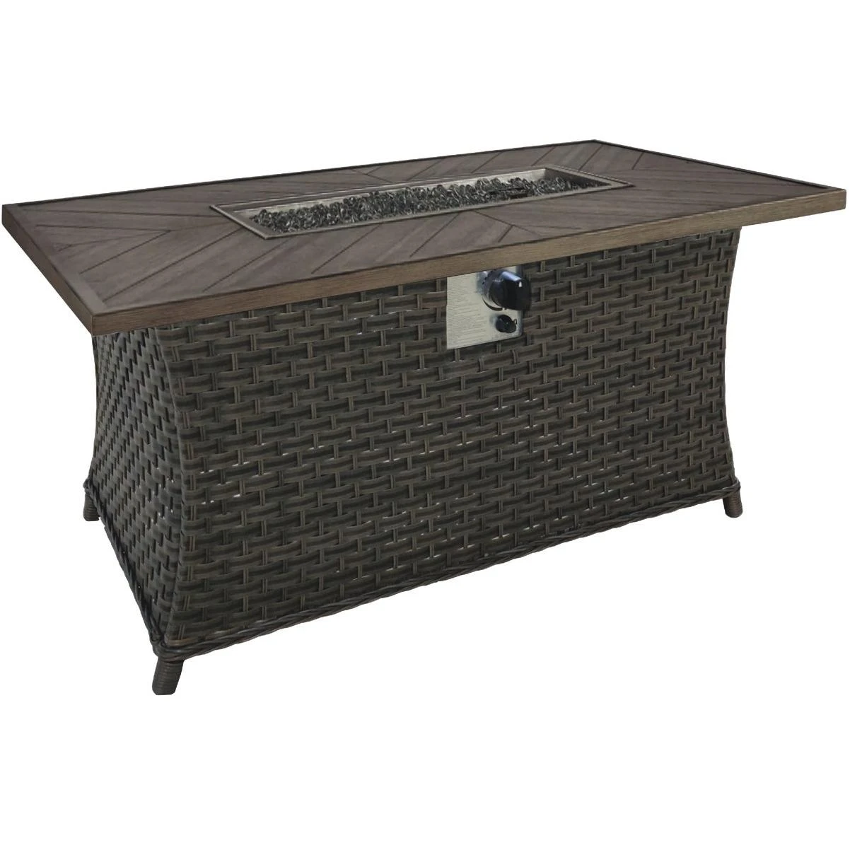 Leisure Classics Heritage 49.5 In. Rectangular Propane Fire Table