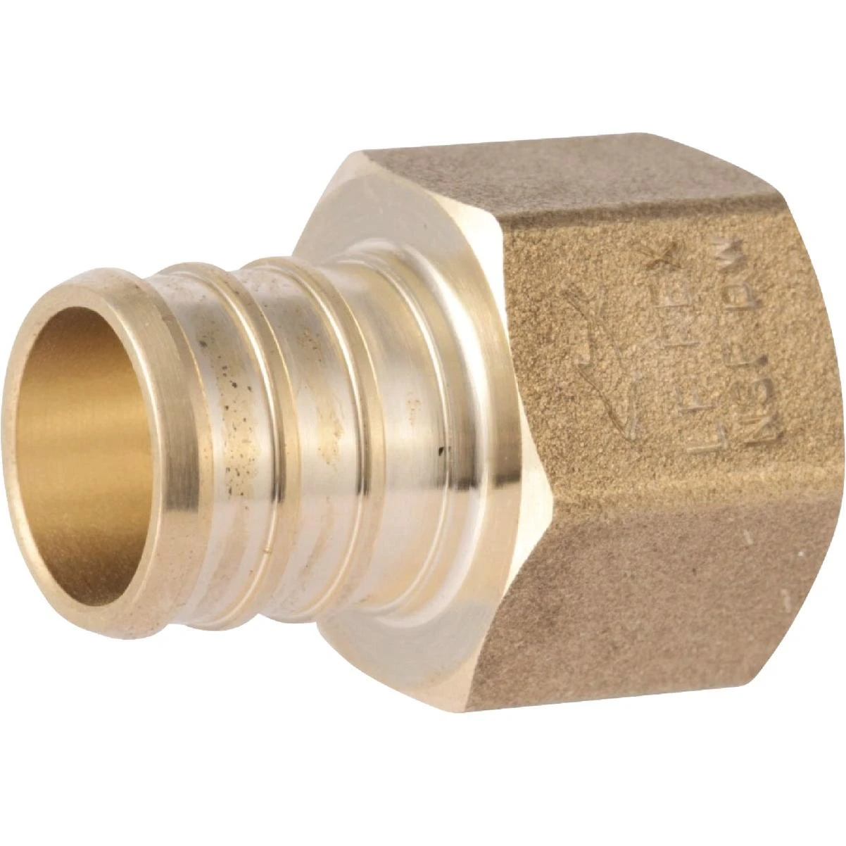 SharkBite 3/4 In. Barb x 1/2 In. FIP Brass PEX Adapter