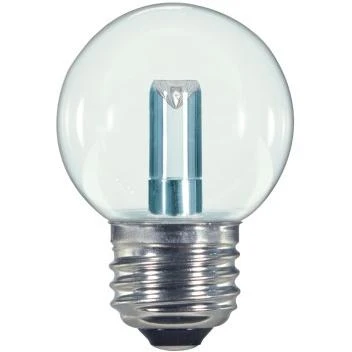 Satco 09158 - 1.4W G16 1/2/CL/LED/120V/CD Globe LED Light Bulb