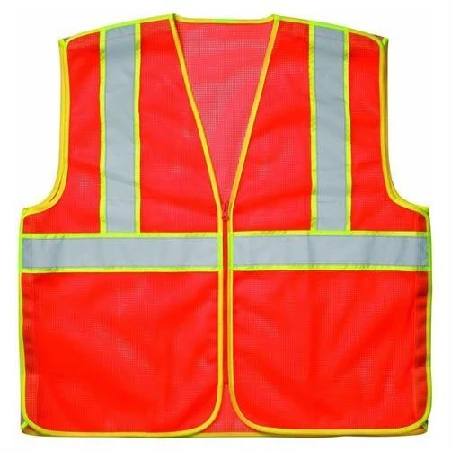 Sv11xl Class 2 Extra Length Safety Vest In Orange, Size Xl