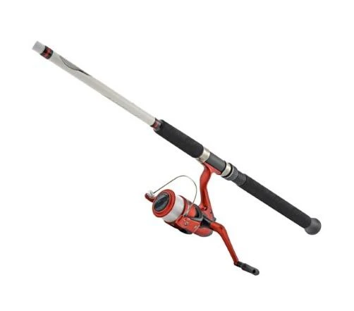 Competitor 7 Ft. 2 Piece White Fiberglass Fishing Rod Combo