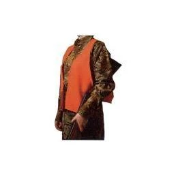 Blaze Orange Cotton Safety Vest, Super Quiet, One Size Fits Most