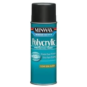 Minwax Semi-Gloss Polycrylic Spray Protective Finish Spray Varnish, 11.5 Oz.