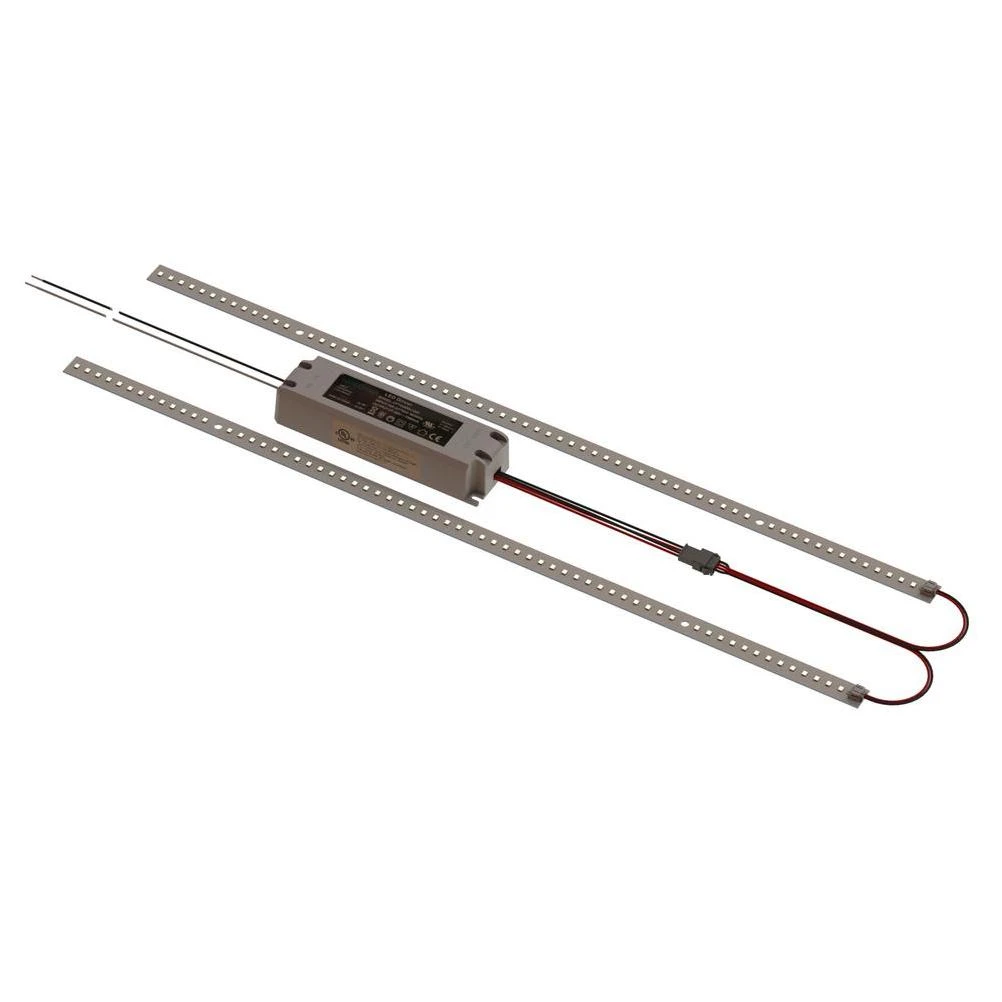 OPTILUMEN RKS 4 ft. 118-Watt Equivalent Integrated LED White Magnetic Strip Retrofit Kit 5000K (4-Pack)