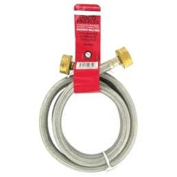 3/4 In. X 4 Ft. Stainless Steel Washing Machine Hose Connector Model 16-1804