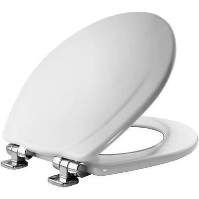 Mayfair Slow Close Round White Molded Wood Toilet Seat