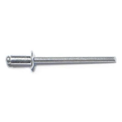 1/8 X 1/8 Aluminum Dome Head Blind Pop Rivets - Pack Of 100