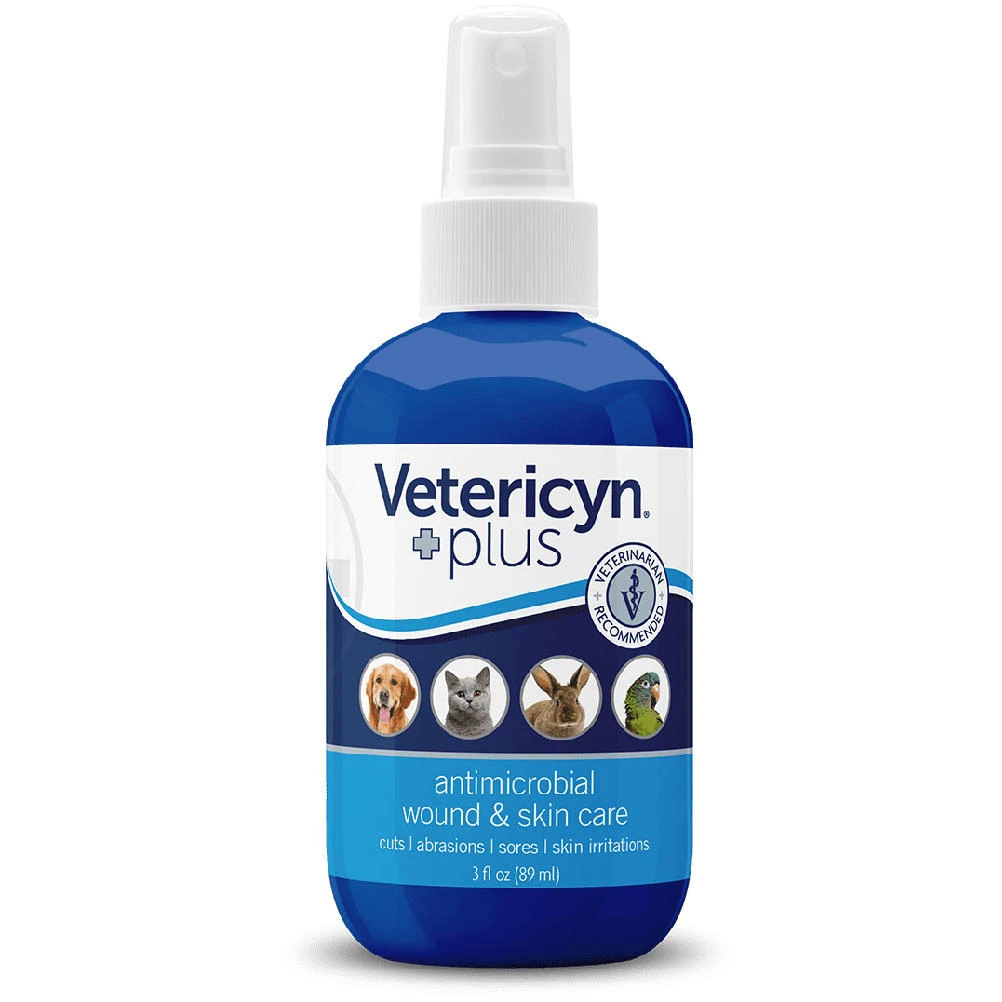 Vetericyn Plus Antimicrobial Pet Wound & Skin Care Spray, 3 fl. oz., 3 FZ