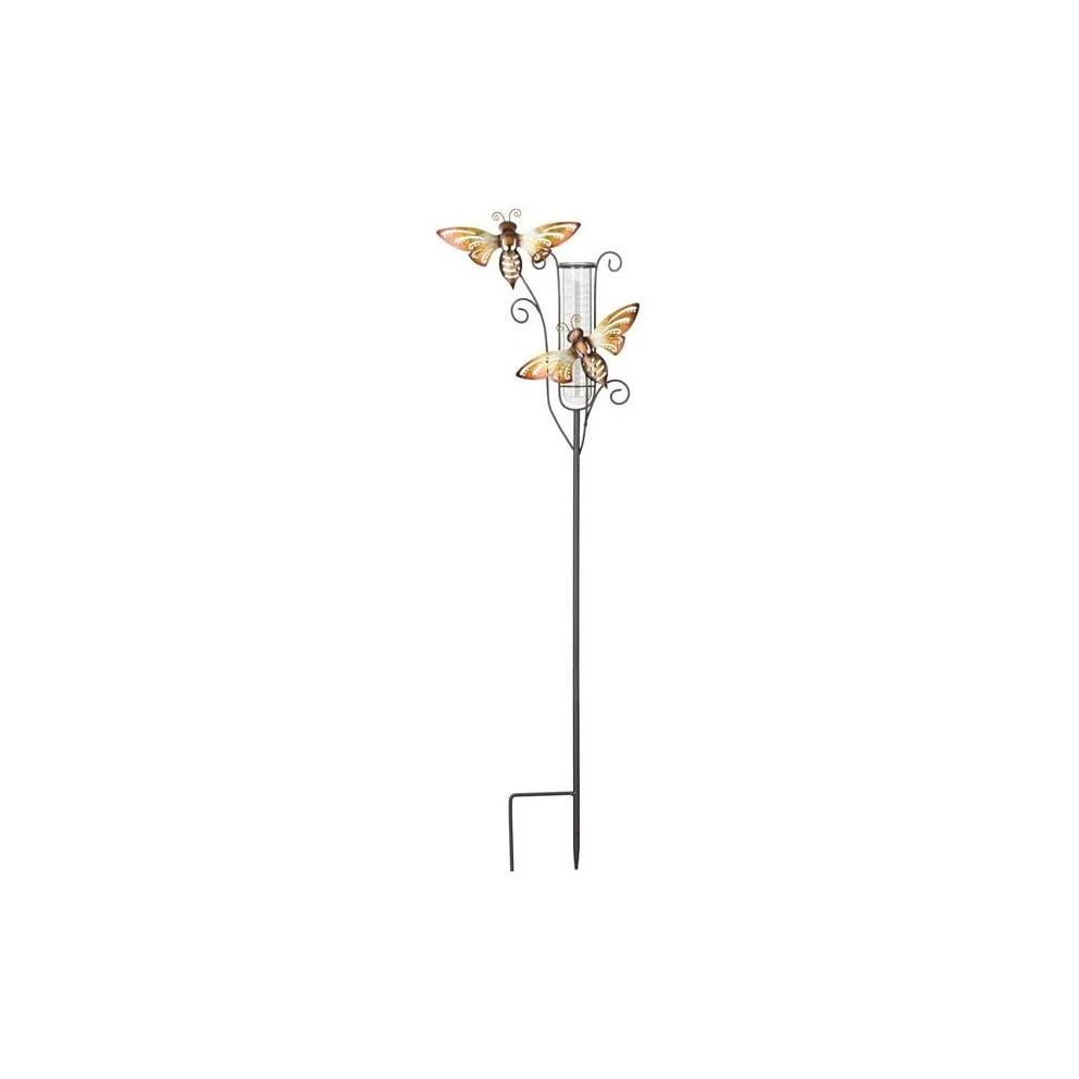 12088 Bee Rain Gauge Garden Stake For Outdoor Decor