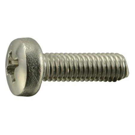 3mm X 0.50 X 25mm Stainless Steel Metric Phillips Pan Machine Screws - Pack Of 100