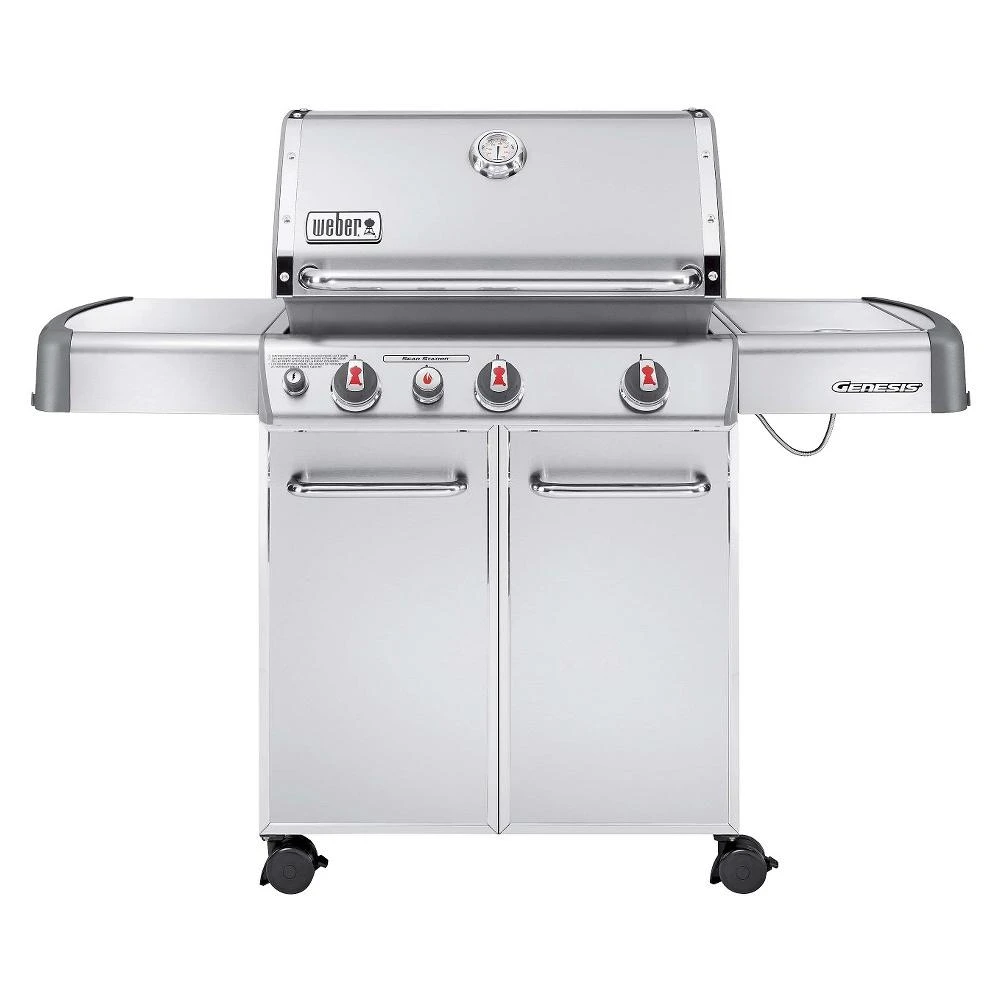 Weber Genesis S-330 3-Burner Stainless Steel 48,000-BTU LP Gas Grill With 12,000-BTU Side Burner