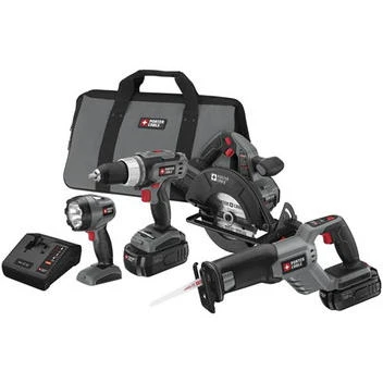 Pc418c-2 18v Cordless 4-tool Combo Kit With Nickel Cadmium Batteries