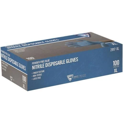 Protective Gear 2917-xl Disposable Nitrile Gloves, Powder-free, 100 Count