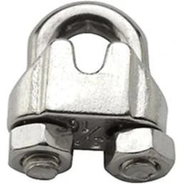Hardware 850818 Stainless Steel Wire Cable Clamp, 1/8-inch