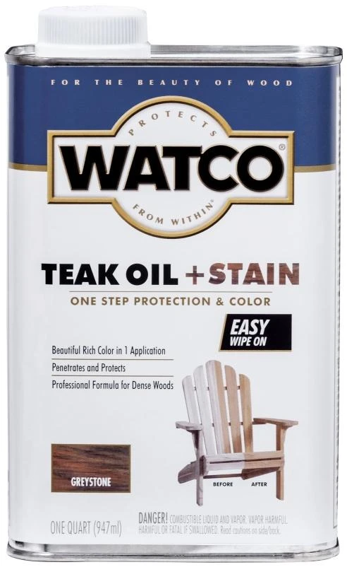 PAINT WD TEAK OIL STN GRAYSTNE