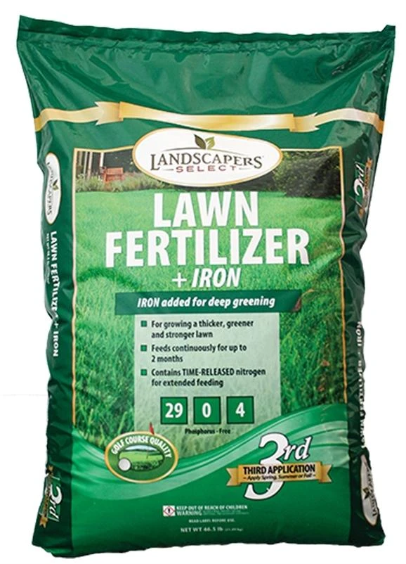 FERTILIZER W/IRON 29-0-4 15M