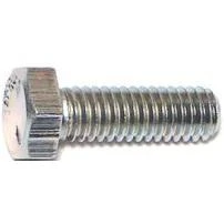 Midwest Fastener 00273 Cap Screw, 5/16-18 in Thread, 1 in L, Coarse Thread, Hex Drive, Zinc, Zinc, 100 PK