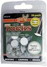 54583 HME Plastic Reflective Tacks&#44; White - Pack of 50