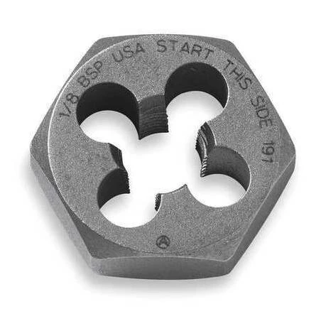 20773 1-inch 3/8-24 Nf Hexagon Die, High Carbon Steel