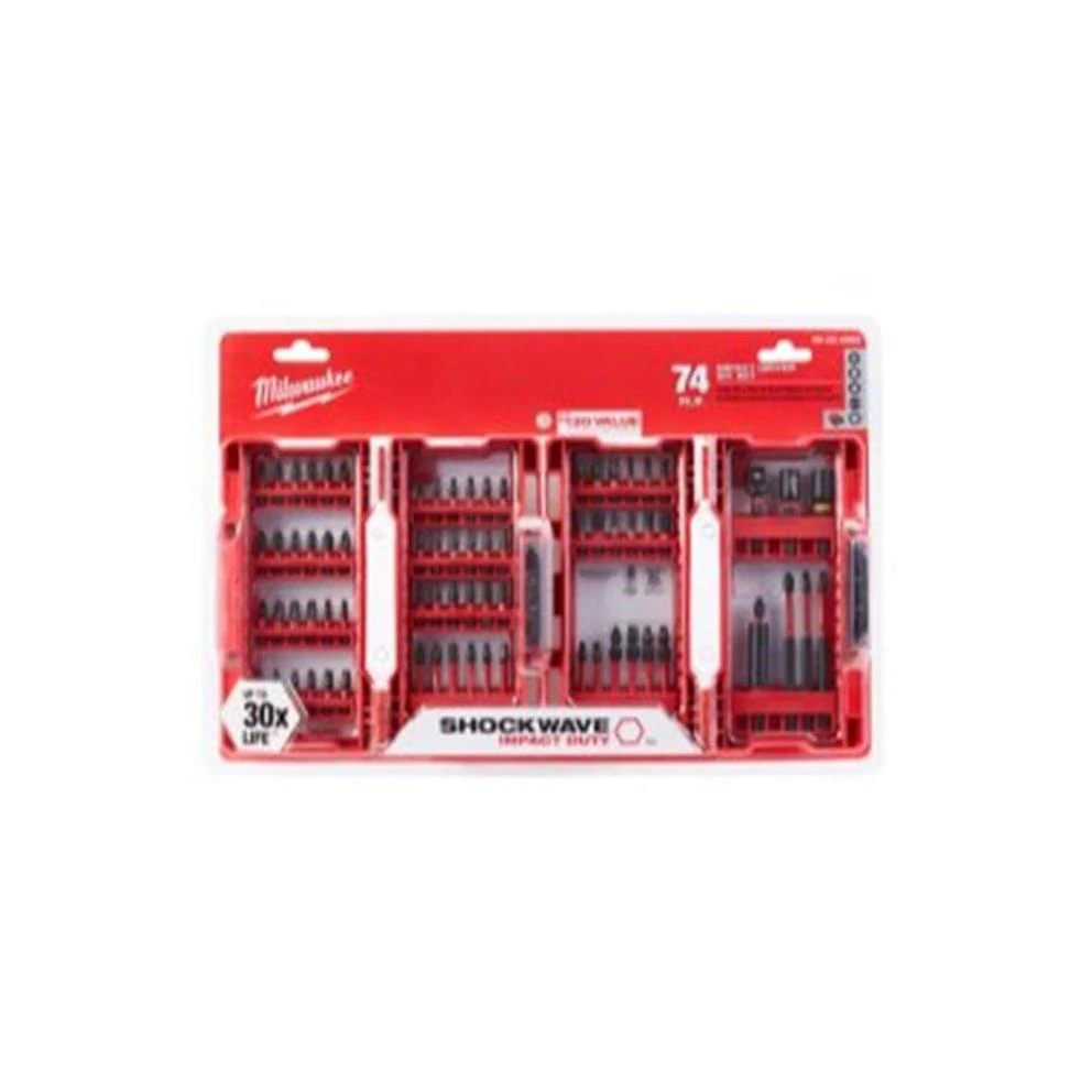 Milwaukee 48-32-4062 SHOCKWAVE Impact Duty Driver Bit Set (74 Pc)