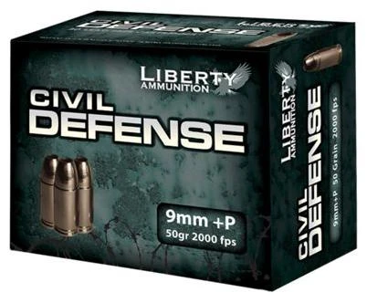 Civil Defense Lead-free Handgun Ammo 357 Magnum 20 Rounds