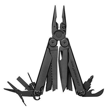 LEATHERMAN - Wave Plus Multitool with Premium Replaceable Wire Cutters and Spring-Action Scissors, Black