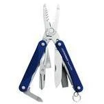 Squirt Es4 Blue Multi-purpose Keychain Tool With Scissors And Wire Strippers