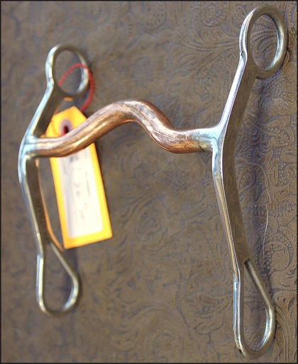 Metalab Stainless Steel Curb Horse Bit Medium Port Copper Mouth By Partrade