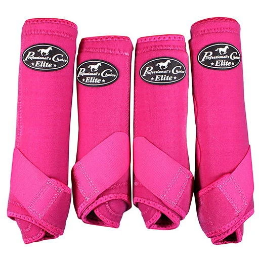 L-Professional Choice Ventech Elite Sports Medicine Horse Boots Raspberry