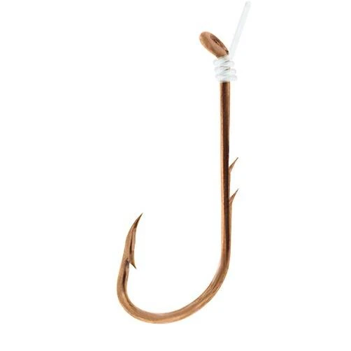 Lake & Stream Tackle Snelled Baitholder Fish Hooks Size: 2/0