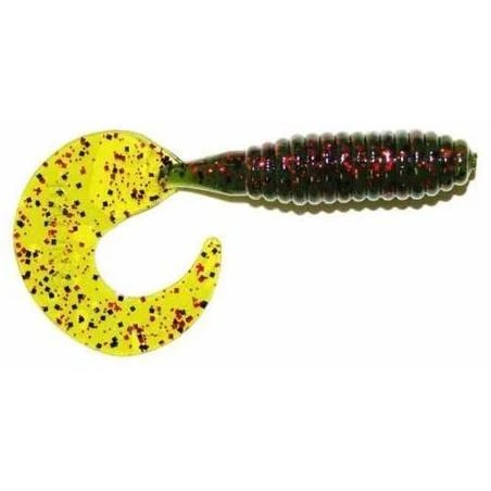 "Kalin's Lunker Grubs - 5"" - 10 Pack - Watermelon Seed Red Flake"