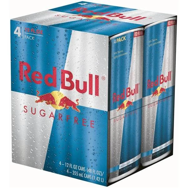 Red Bull Energy Drink Sugar Free - 8.4 oz x 4 pack