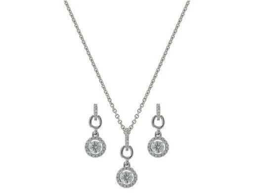 Women's Horseshoe Necklace And Earring Set Js3808