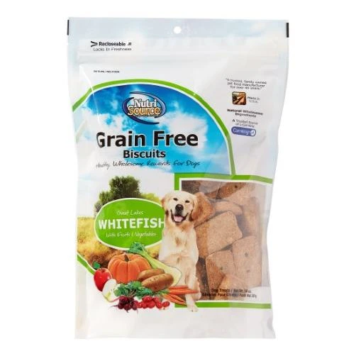 Grain Free Fish Biscuit Dog Treats 14 Oz - Healthy Snack For Dogs