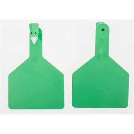 Z Tag Blank Cow ID tag, Green, 25/pk