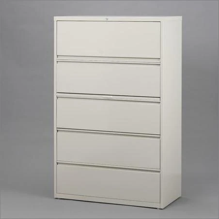 5-Drawer  File Cabinet - Finish: Light Gray