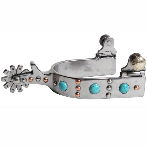 PROFESSIONAL CHOICE LADIES HORSE RIDING DOT SPURS PAIR W/ 1-3/4" SHANK