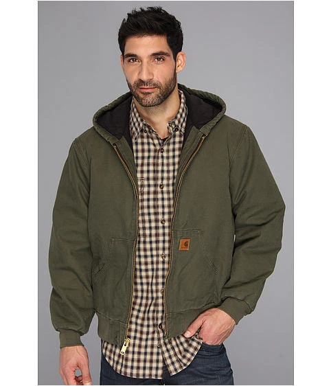 Carhartt quilted flannel lined sandstone active jacket 2025