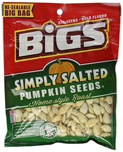 BIGS Simply Salted Homestyle Roast Pumpkin Seeds 5-oz. Bag