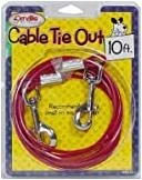 Westminster Pet Ruffin' it Tangle Resistant Small Dog Tie-Out Cable, 10 Ft.