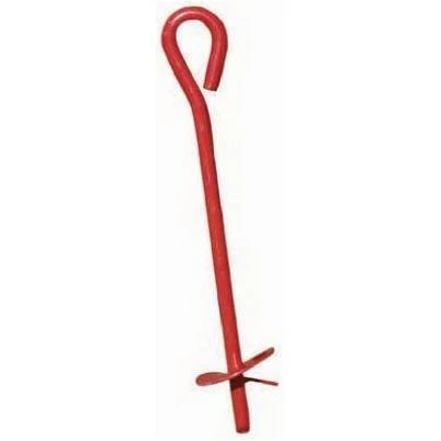 Earth Anchor, Red, 6 x 48-In.