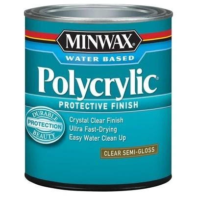 Polycrylic Semi-Gloss Clear Acrylic/Urethane Blend Topcoat, Qt.