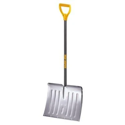 Aluminum Snow Shovel, Wearstrip, 18-In.