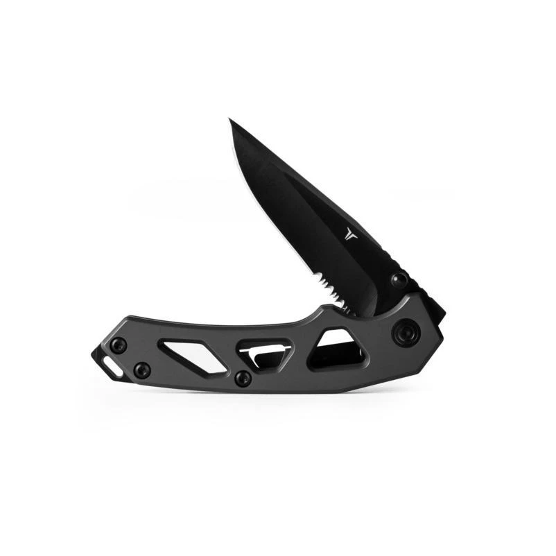 8068491 8 in. Black & Gray 8Cr13MoV Stainless Steel Tactical Knife