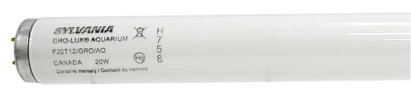 Sylvania 22029 Fluorescent Bulb, 20 W, T12 Lamp, Medium G13 Lamp Base, 480 Lumens, 9000 hr Average Life