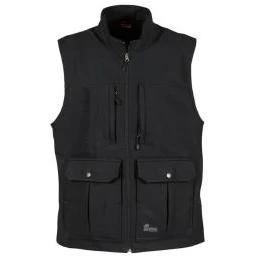 Ccwv08bkr440 Dual Zippered Vest, Black - Large Size