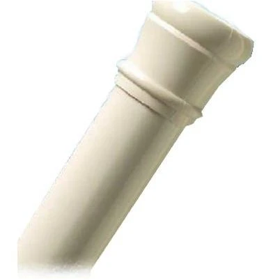 Tension Rod, Adjustable, White, 40 to 60-In.