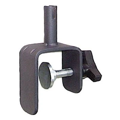 Deck Clamp, Vertical Rail, Black Steel, 4.5-In.