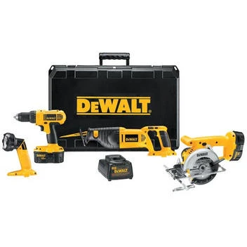 Dc4cpka 18v Cordless 4-tool Compact Combo Kit With Ni-cad Batteries